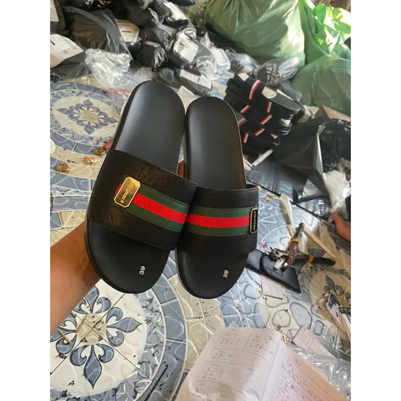 Dép quai ngang nam nữ Dù 3 phân đầy đủ các size mới nhất Slipper Đế Bằng DéP Giày 3
