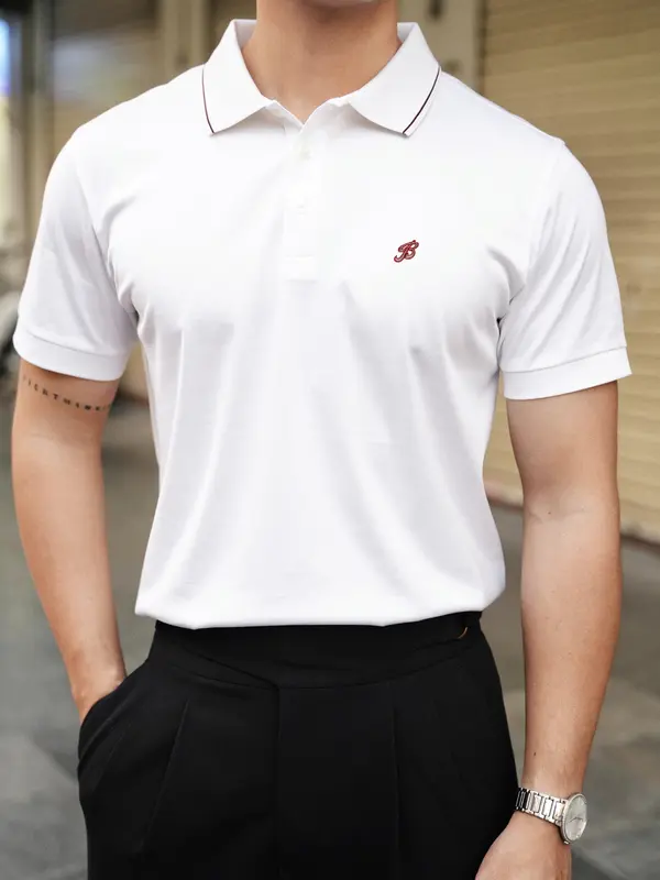 Áo Polo Nam Cộc Tay Bernini by Giovanni Chất liệu 100% Cotton Kiểu dáng Regular BPL0020-1 2