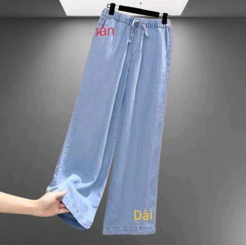 Quần dài nữ   jean giấy lụa ống xuông vải  giấy lụa mềm mát .Nữ 058...