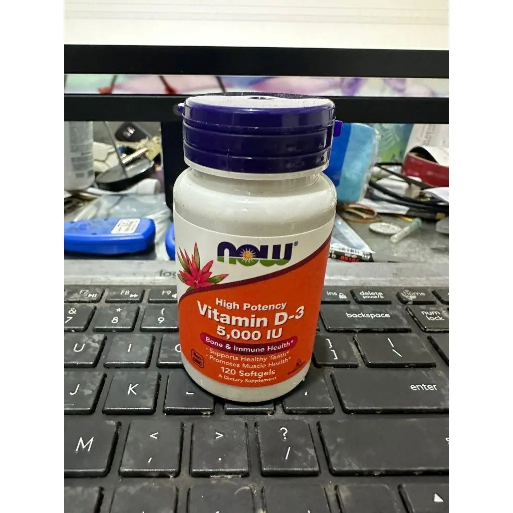 Now Foods Vitamin D3 5000 IU isi 120 softgels