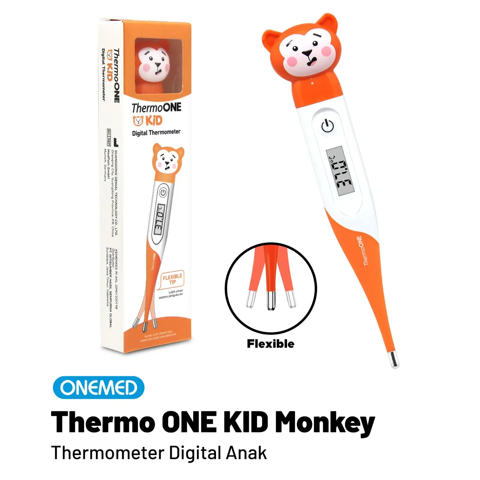 Thermometer Digital Kid Monkey ThermoOne ONEMED