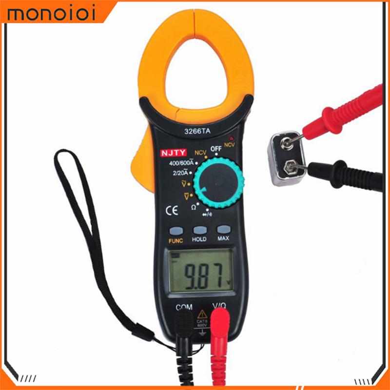 Monqiqi Ampe kìm dòng NJTY 3266TA đồng hồ đo điện vạn năng điện tử kẹp dòng Đo Tụ,Tần Số, Nhiệt Độ