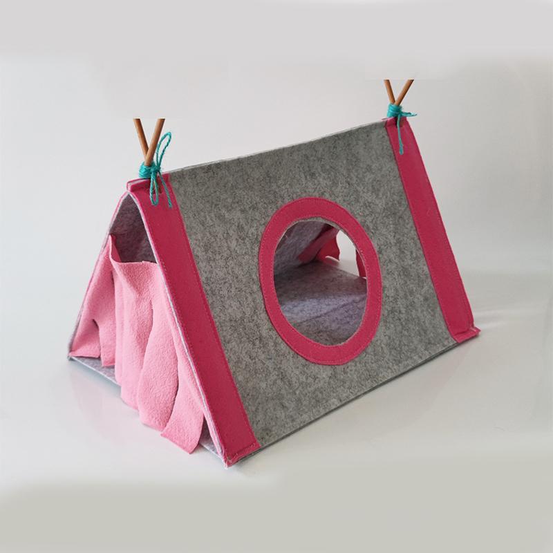 Product Introduction of Small Pet Nest Felt Tent Rabbit Nest Hamster House Hamster Cage Large Guinea Pig Cage Guinea Pig Small Animal Bed Accessories 7