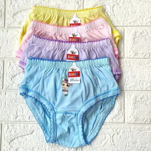 BALITASS -6 PCS CELANA DALAM ANAK CEWEK SAKURA  4.8  495 Penilaian 1RB Terjual Cantik