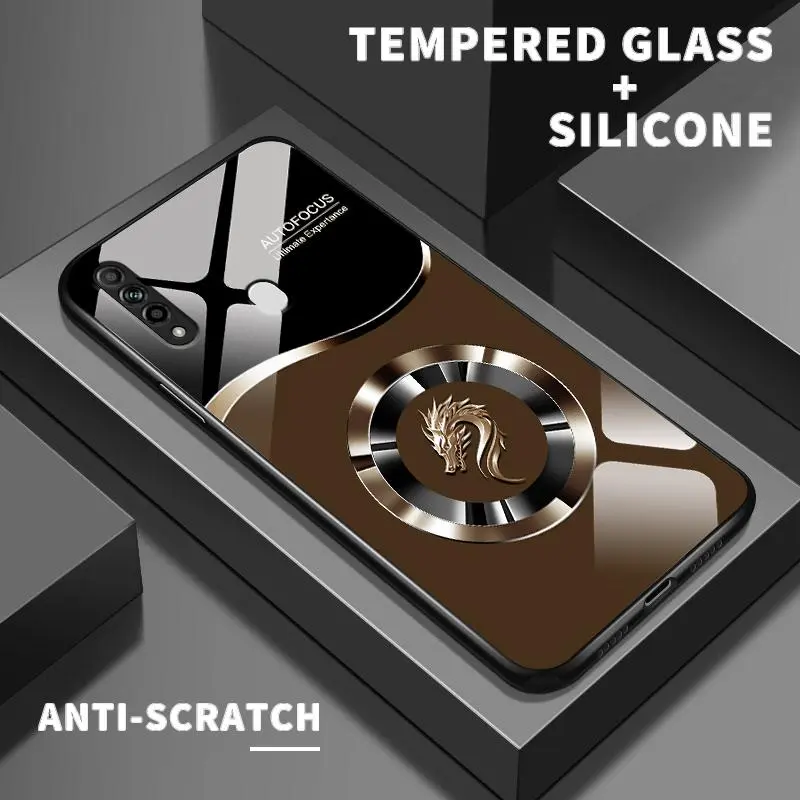 Hard Case Glass Case For OPPO A31 2020 A33 2020 A35 2021 A36 A38 A32 A1 Pro A1k A1x A2x A3 A3s Tempered Glass Cool Loong Hard Cassing Casing Ponsel