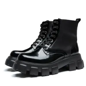 sepatu boots fashion wanita musim panas pergelangan kaki ytinggi 5cm Shoes Hitam