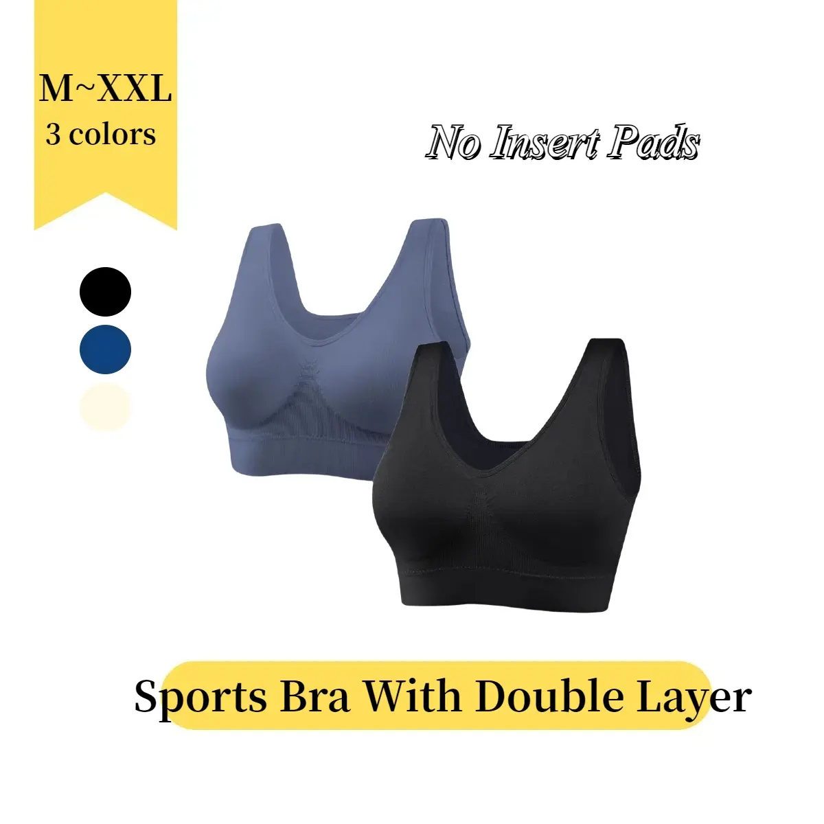 Seamless Sports Bra Without Pads Vest Type Bra for Women SP820