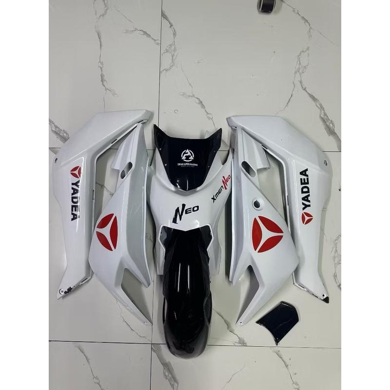 [tặng ốc] Full Bộ nhựa 8 món xe điện xmen trắng kèm neo tem yadea (8 món) tặng kèm ốc Phụ Tùng Phụ Kiện