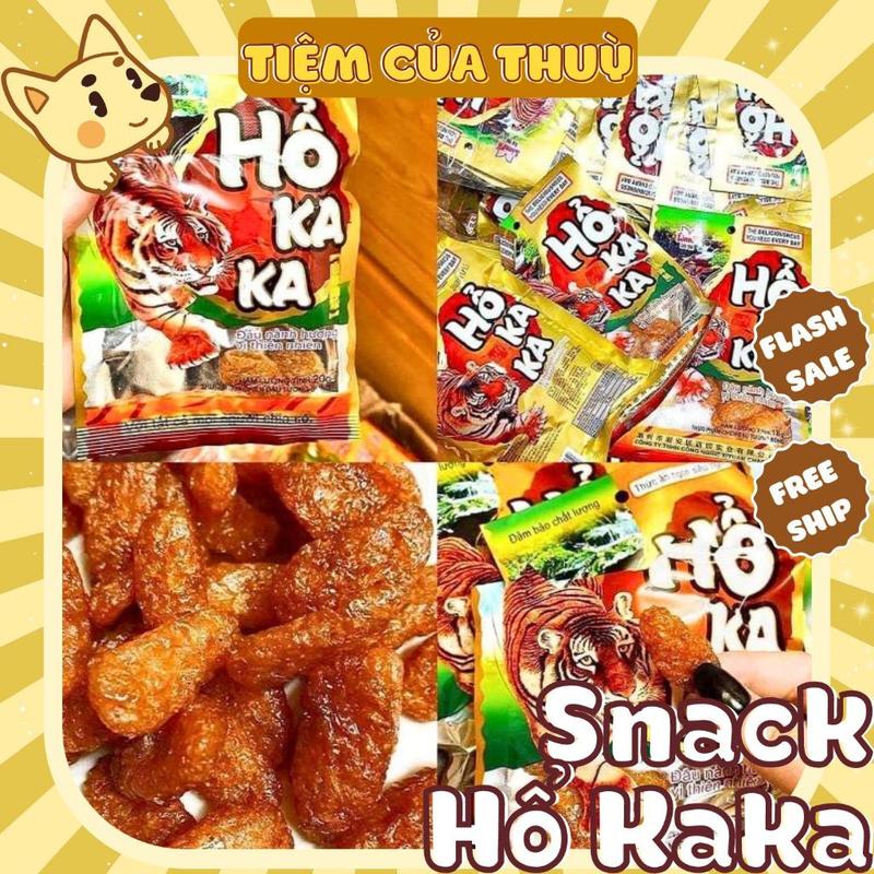SET 10 Gói HỔ KAKA Chua Cay Vị Trẻ Em snack chua cay đồ ăn vặt ăn vặt tuổi thơ cổng trường