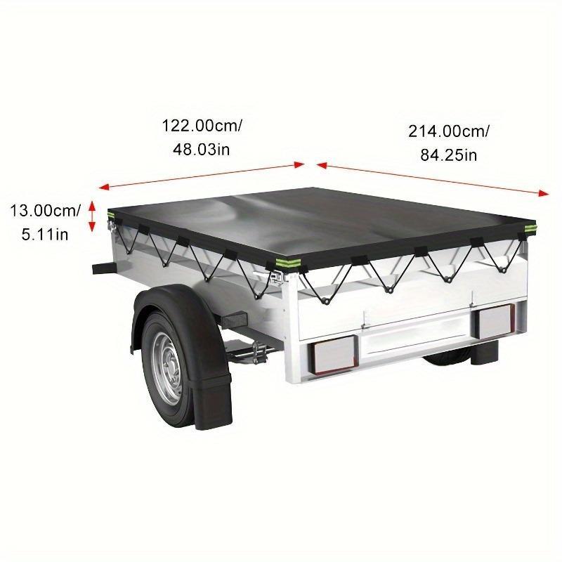 Product Introduction of Foldable Trailer Car Cover, 1 Count Windproof & Sun Resistant Waterproof Caravan Van Outdoor Cover, Camping Cover for Caravan Van Outdoor 1
