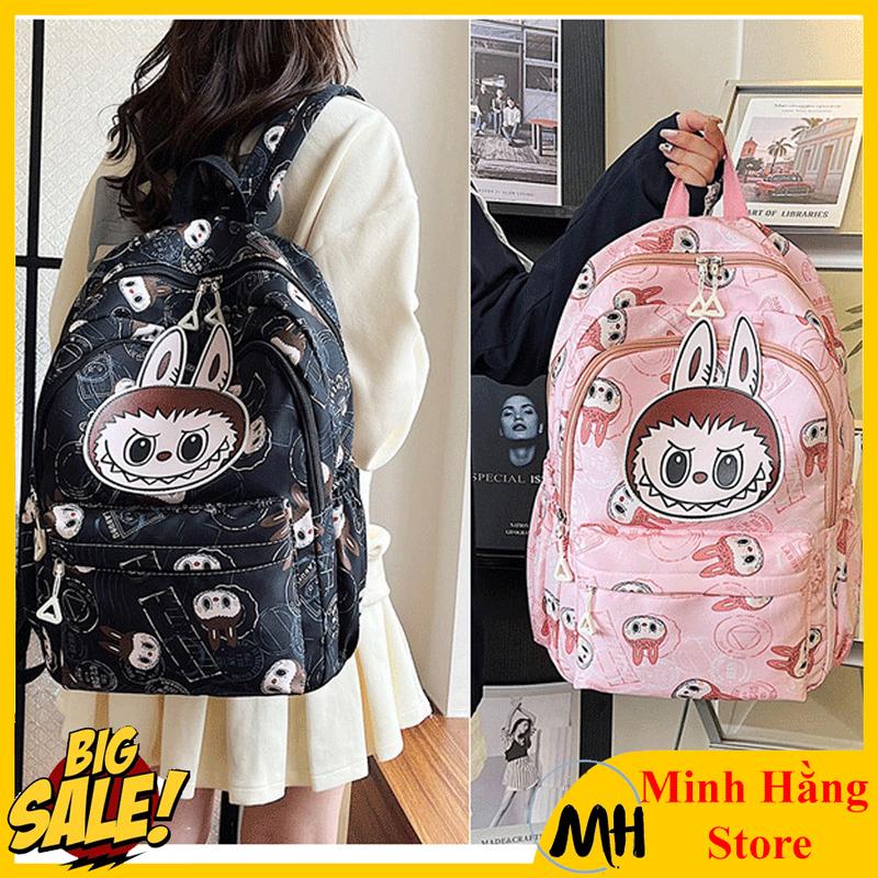 [HOT] Balo nữ học sinh lớp 3 đến lớp 12 cao cấp nhiều ngăn hình Labubu đáng yêu, ba lô cấp 2-3 cho bé gái trung học mẫu mới 2024