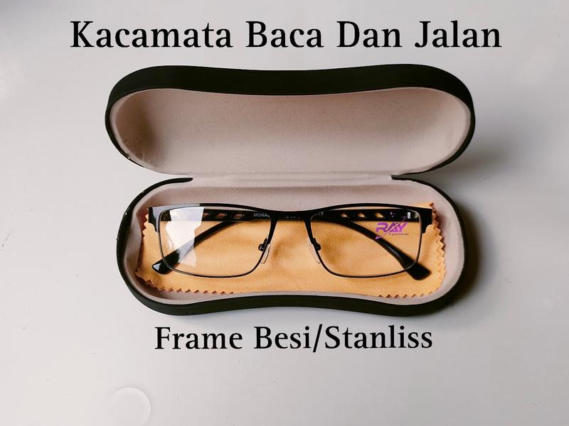 Product Introduction of Kacamata Baca Dan Jalan +1.00 Sampe +3.00 Frame Besi/Stainless Pria Dan Wanita Uniseks Box 1