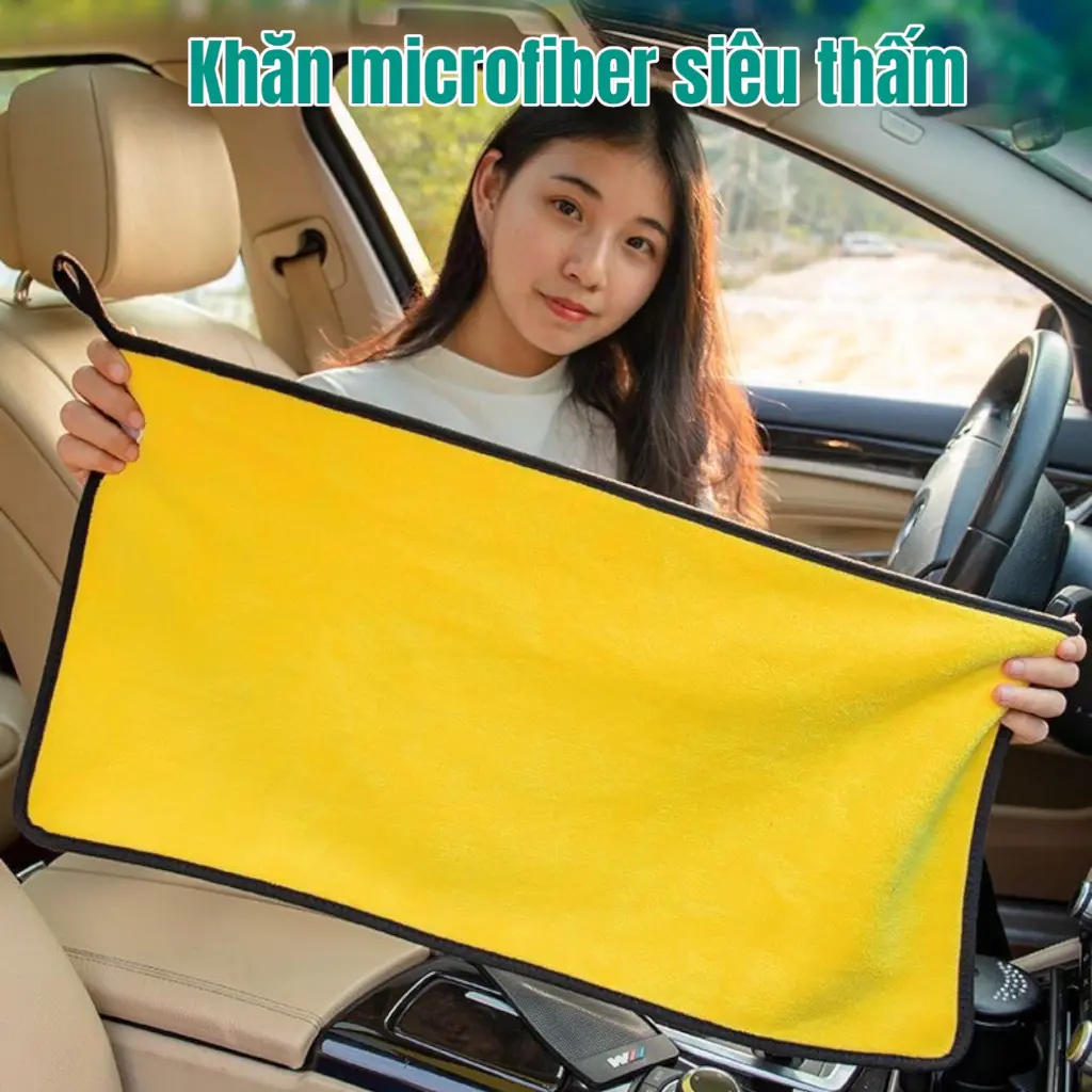 Khăn Lau Xe Ô Tô 3M Sợi Microfiber Mềm Mịn Chuyên DụngPhụ tùng xe máy và nguồn cung cấp ô tô vdfv12x1v