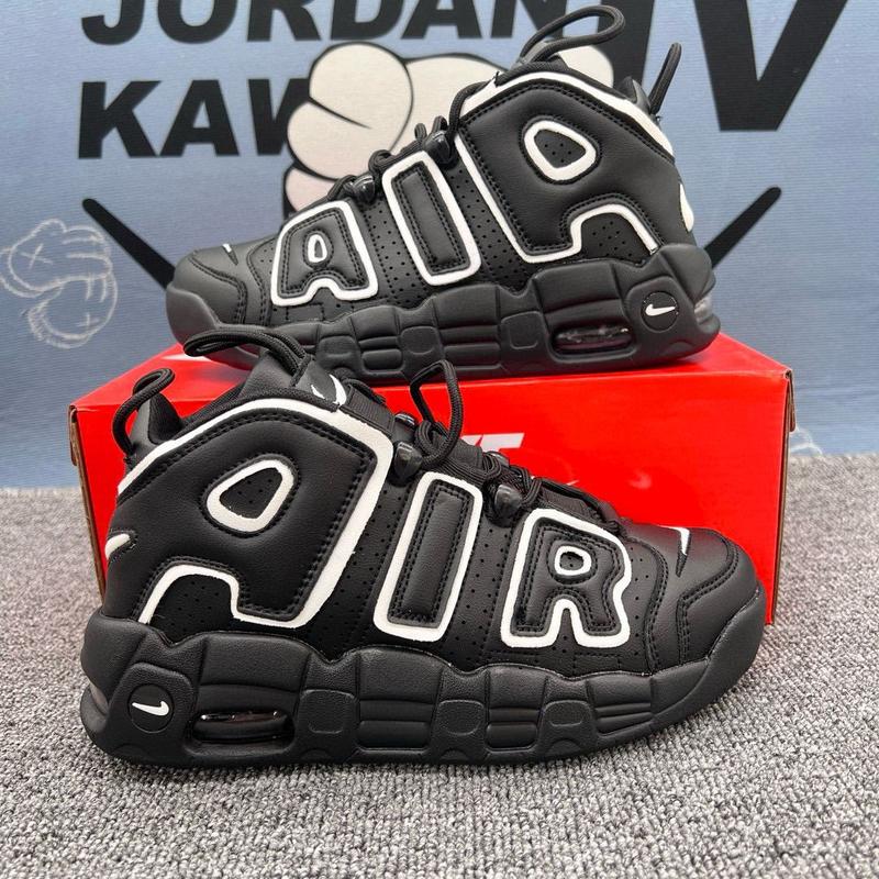 Giày Bóng Rổ, Pippen Air, Thiết Kế Gấu Trúc Toàn Màu Đen, Thích Hợp Cho Học Sinh Nam, Đệm Khí Thường Ngày Hợp Xu hướng Và Dễ Phối Đồ Cho Cặp Đôi Nữ Giày Giày Thể Thao Ins 1