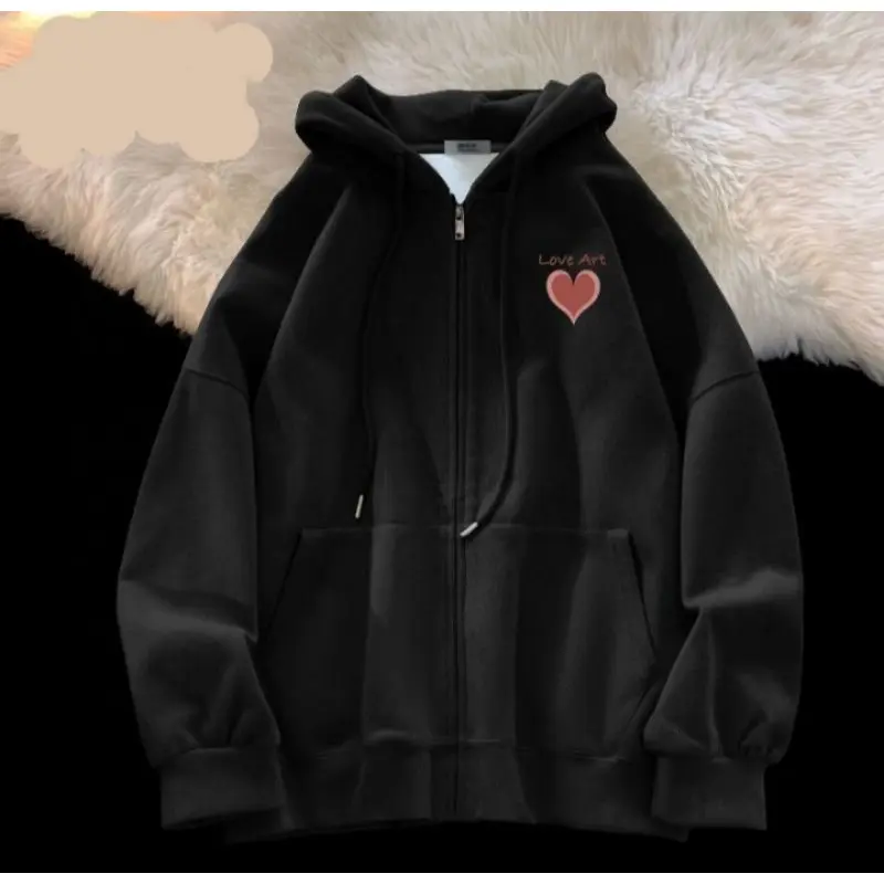 Áo Khoác nỉ Hoodie Zip phong cách Hàn Quốc ép hình trái tim nhỏ xinh cho bé gái(mã12)