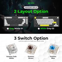 Gambar NYK Nemesis Daemon82 Gaming Keyboard 3in1 Connection Hotswap 5pin MKN09 - Grey-White, Blue Switch dari Wonderland Store Kota Malang 2 Tokopedia