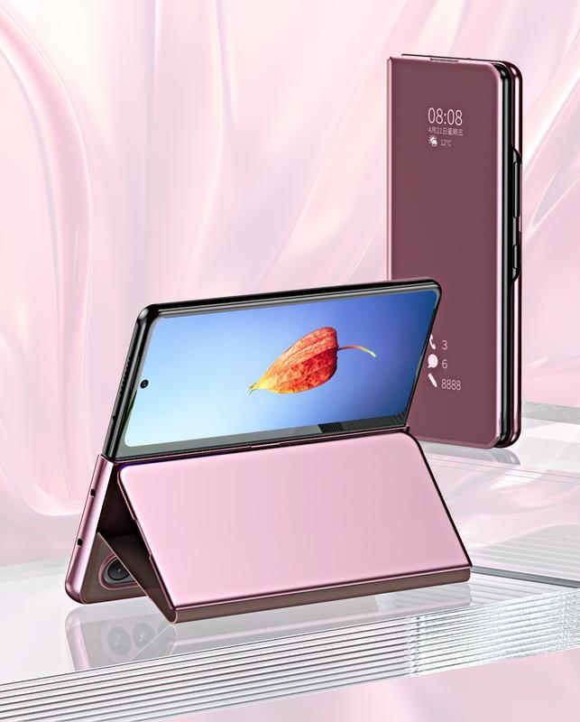 Product Introduction of case for Samsung Galaxy Z Fold5 Fold4 Fold3 Fold2 mobile phone case folding screen smart flip mirror all-inclusive anti-drop protective cover 5