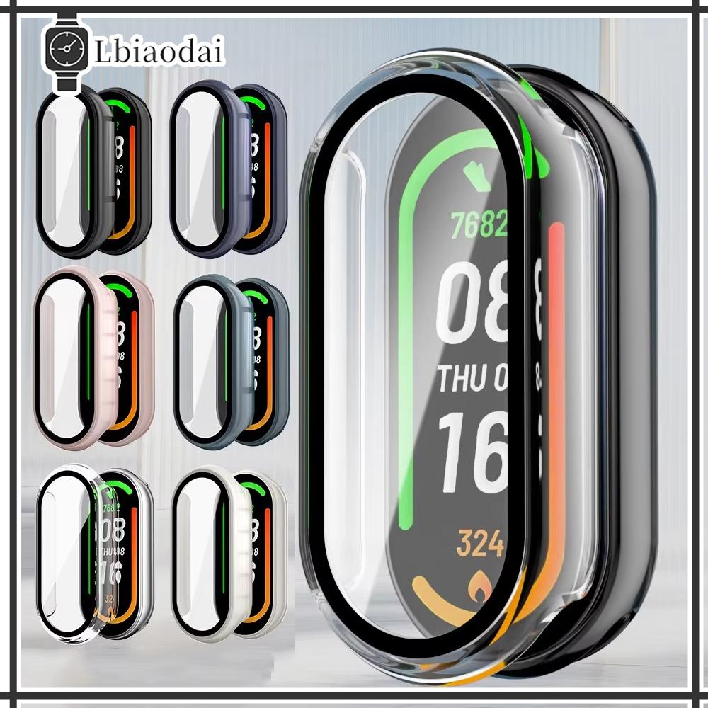 เคสพีซีกระจกนิรภัยสำหรับ For Xiaomi Mi Band 10 อุปกรณ์ป้องกันหน้าจอแบบแข็งเต็มรูปแบบสำหรับสมาร์ทวอทช