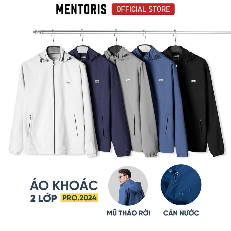 Áo khoác gió nam cao cấp Mentoris, Áo khoác nam Chống gió, chống bụi, cản nước, giữ nhiệt MAG01