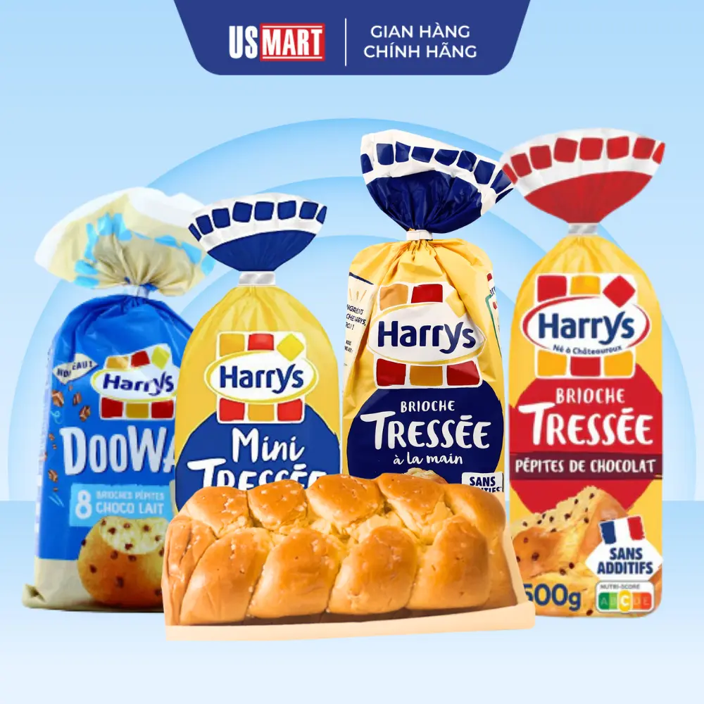 [DATE MỚI NHẤT] Bánh Mì Hoa Cúc Pháp Harrys 210g - 500g  Bánh Tết Thơm Ngon