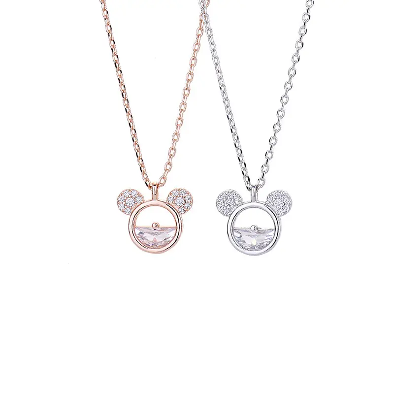 Vòng Cổ Chuột Mickey, Dễ Thương, Thời Trang Cá Tính Nữ, Mặt Dây Chuyền Zircon, Dây Chuyền Xương Đòn, Phong Cách Người Nổi Tiếng Trên Internet, Ngọt Ngào Và Tự Nhiên, Hợp Xu hướng 4