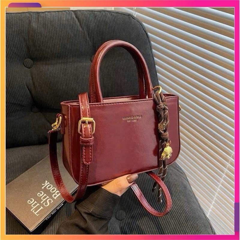    Tặng Charm   Túi xách nữ dáng vuông cầm tay đeo chéo sang chảnh đi chơi đi cafe 