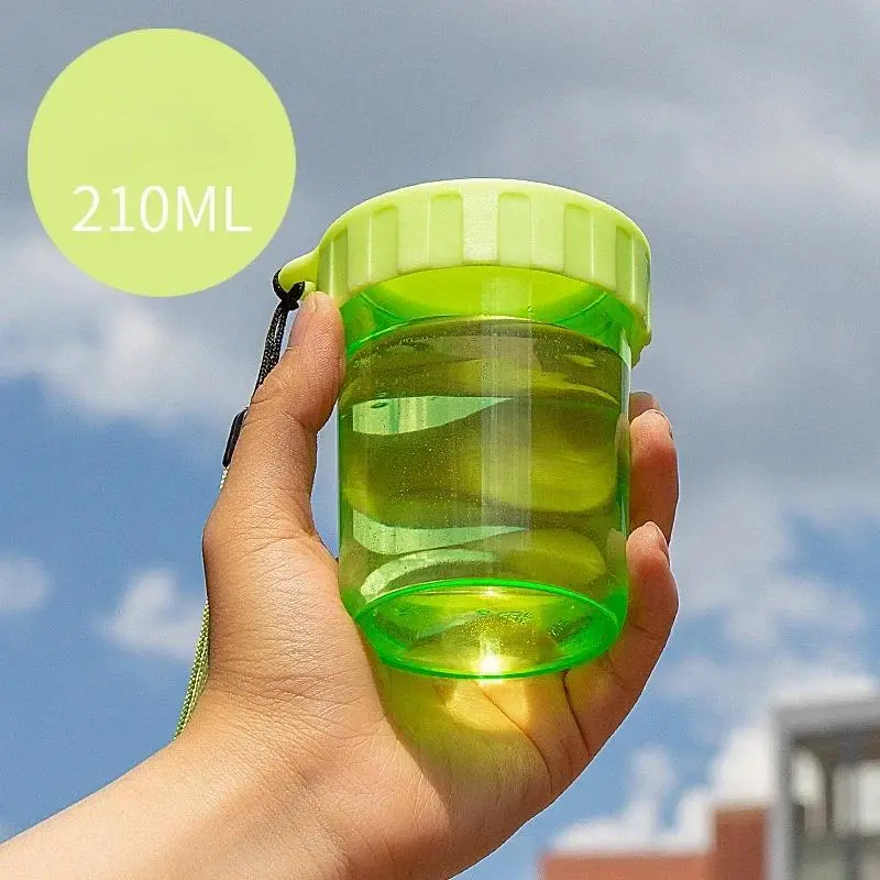 210ML Mini Water Cup Leak-proof Water Bottle New Small Capacity Plastic Water Cup Portable Handy Bottles