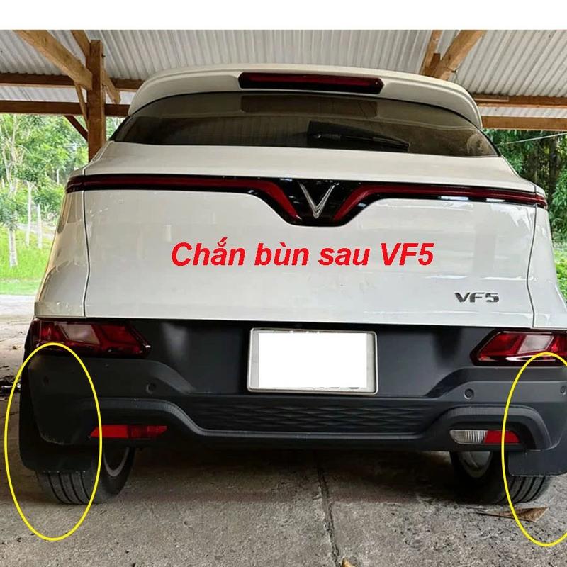 Dè chắn bùn ô tô VF5 Loại 1 bộ 4 tấm kèm ốc vít, hạn chế bùn đất bắn lên xe 4