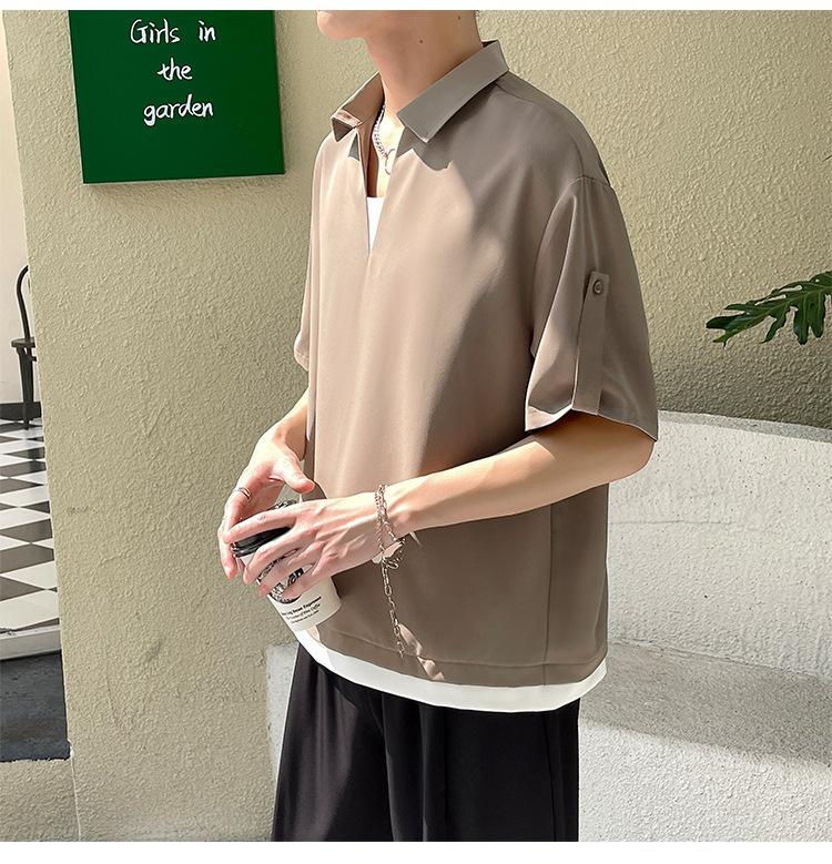 Product Introduction of Men's Polo Shirt 2025 New Short Sleeve T-Shirt - Casual Collar Top for Men, Trendy & Breathable, Wholesale Bulk Discount 25
