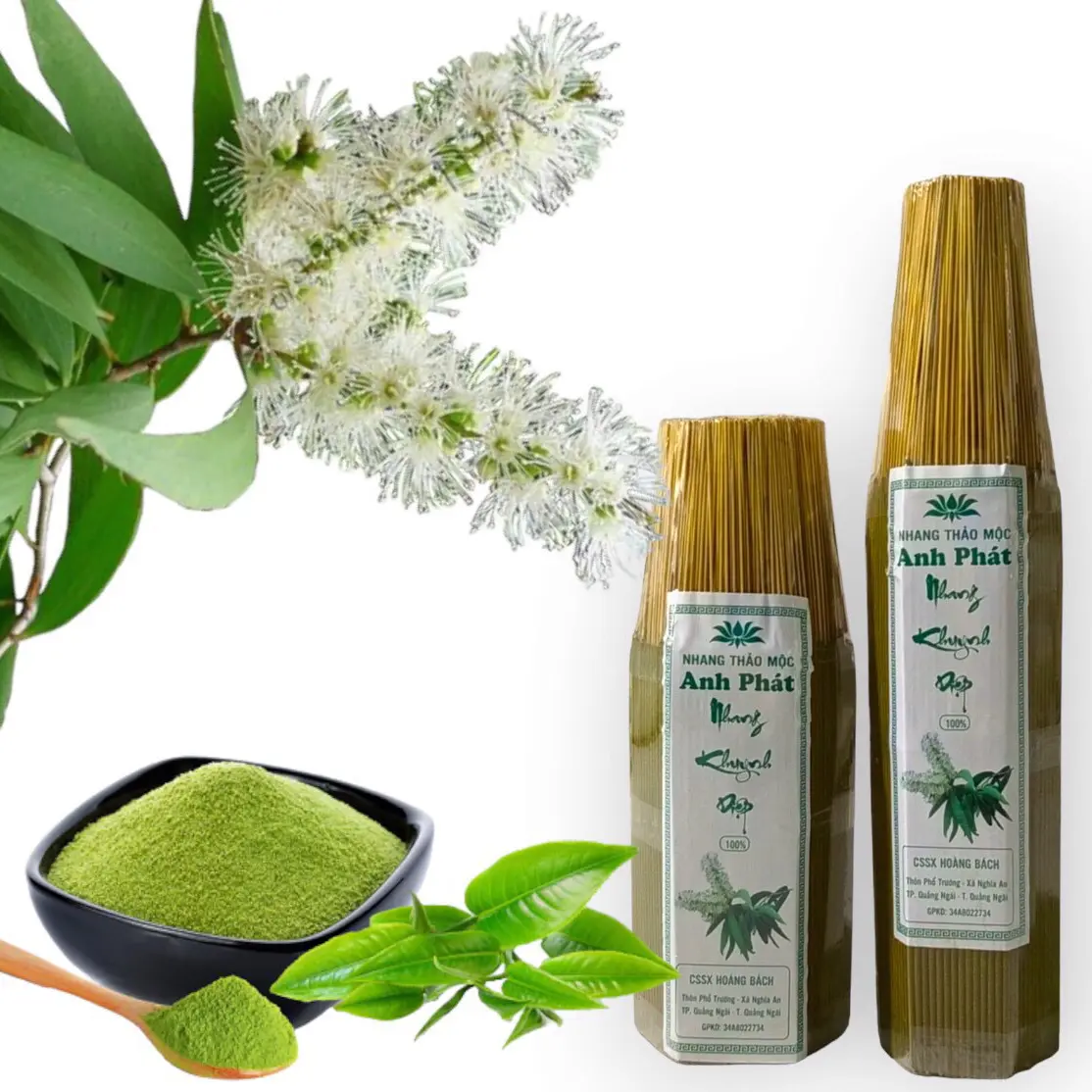 Tặng hộp nụ trầm +2ký(3tất-4tất) nhang Khuynh Diệp- nhang sạch ít khói