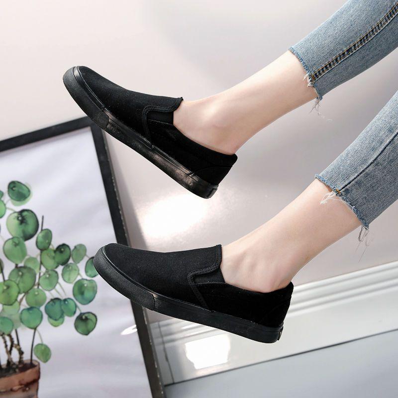 Product Introduction of Kasut Malas, Gaya Korea, Selipar, Bawah Rata, Sesuai untuk Musim Bunga dan Musim Luruh, Kasut Putih, Untuk Pelajar Lelaki, Kasut Kanvas, Bernafas, Kasut Papan Skate Kasual 27