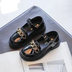 Docmart Sepatu Anak Perempuan Cantik Motif Rantai Tali Formal Size 22-35 Bahan Sintetis Nyaman Dan Awet Fashion Kaki