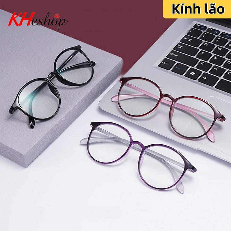 Mã Y55210 Kính lão - viễn thị gọng dẻo form tròn phù hợp cô Chú lớn tuổi đọc báo xem điện thoại Kính Kính Kính để nhìn gần kính đọc sách Kính lão