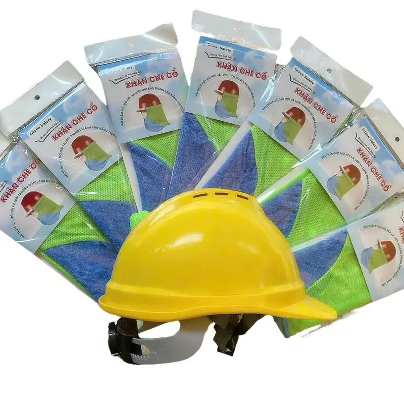 Khăn che nắng lao động GREEN SAFETY thoáng khí, thấm hút mồ hôi tốt - Che Mặt  Nhung Phụ Kiện Women 6