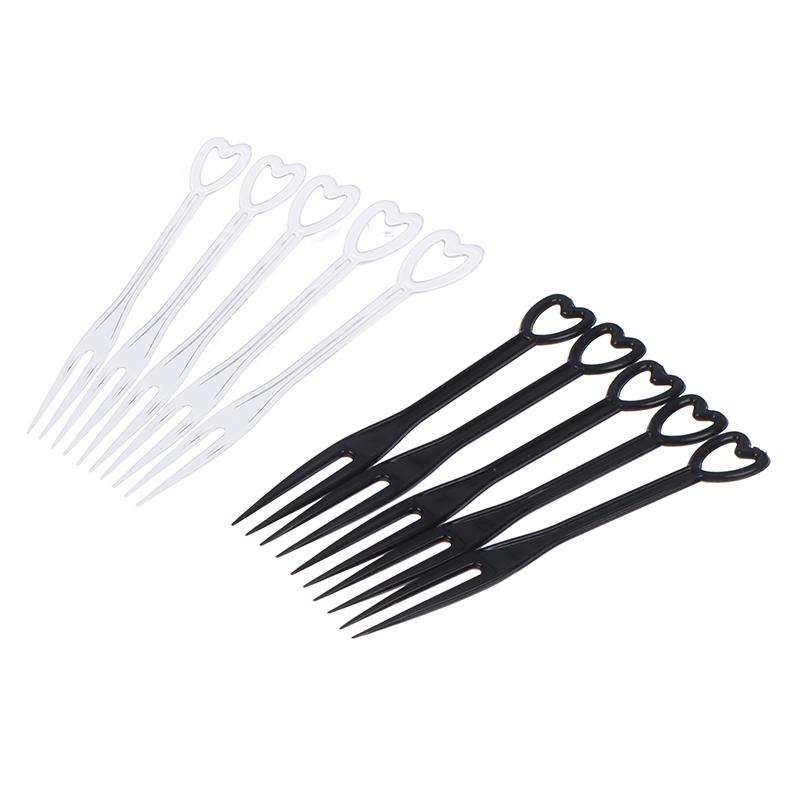 Product Introduction of 100pcs/bag Fruit Fork Mini Clear Plastic Forks Home Dining Food Cake Fruit Fork 10