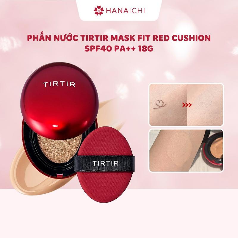  Phấn Nước TIRTIR Mask Fit Red Cushion SPF40 PA++ 18g Che Phủ Lâu Trôi Lên Tới 72h Kiềm Dầu Dưỡng Ẩm 