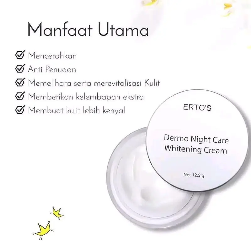 Ertos Paket Flek Bintik Hitam Ampuh  4IN1 ( Ftn Ast, Dark Spot, Night Cream, Astaxanthine ) 6