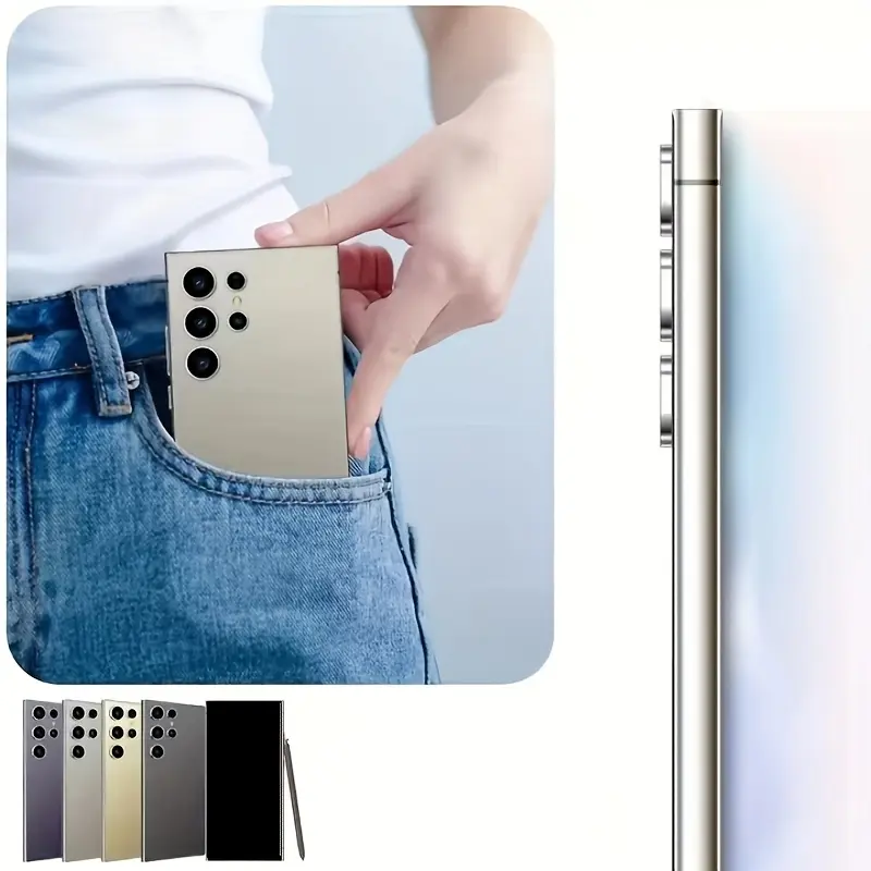 Android 13 Unlock Phone, Touch Screen Unlock Smartphone, 6.8-inch HD Display, Dual SIM, Dual Standby, Face Recognition, HD Camera, 8+256GB Storage, with Stylus, 1080X1920 Display Resolution, Support 5G, WiFi, GPS, Fast Charging, 6800mAh Lon 4