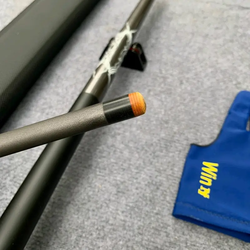 Cơ bida lỗ Aileex carbon xám ( kèm bao da, găng, lơ) Thể Thao Gậy Bida ngọn 3