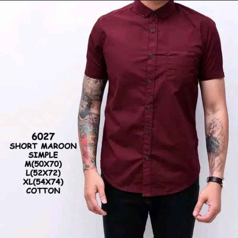 Kemeja lengan pendek pria 2