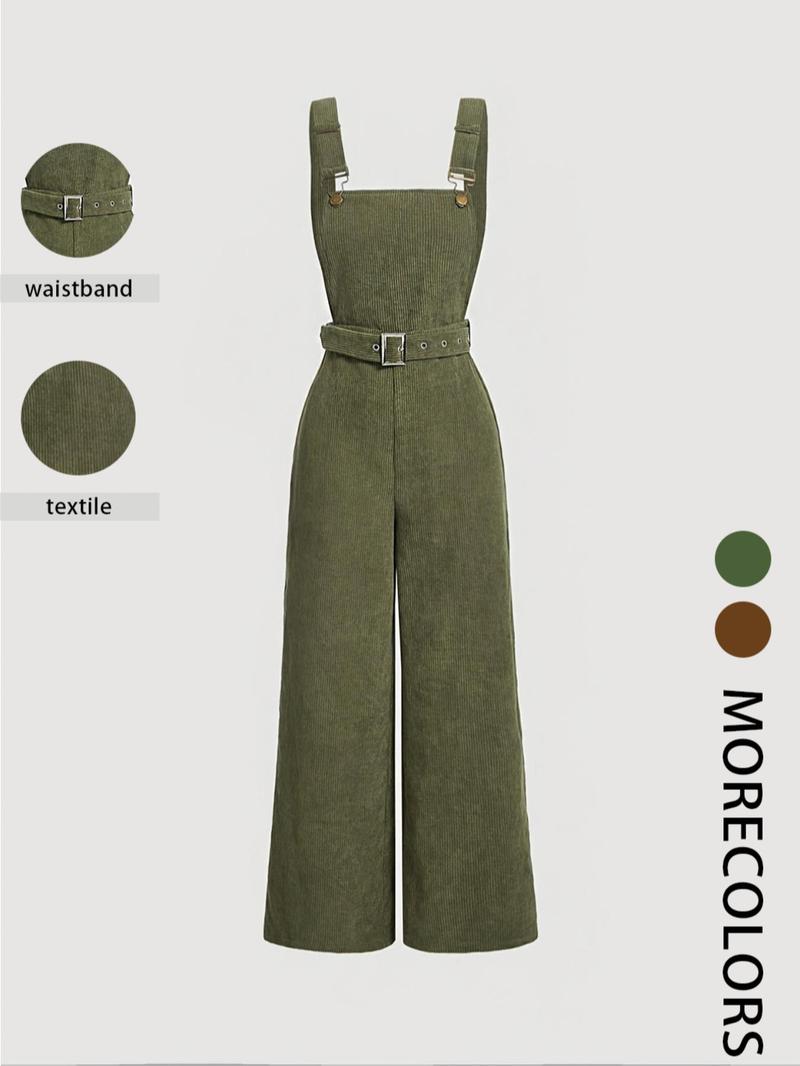 Product Introduction of Women's Solid Color Overalls, Casual Comfy Overalls Jumpsuits for Daily Wear, Ladies Clothes for All Seasons, Sailors Dungarees 1
