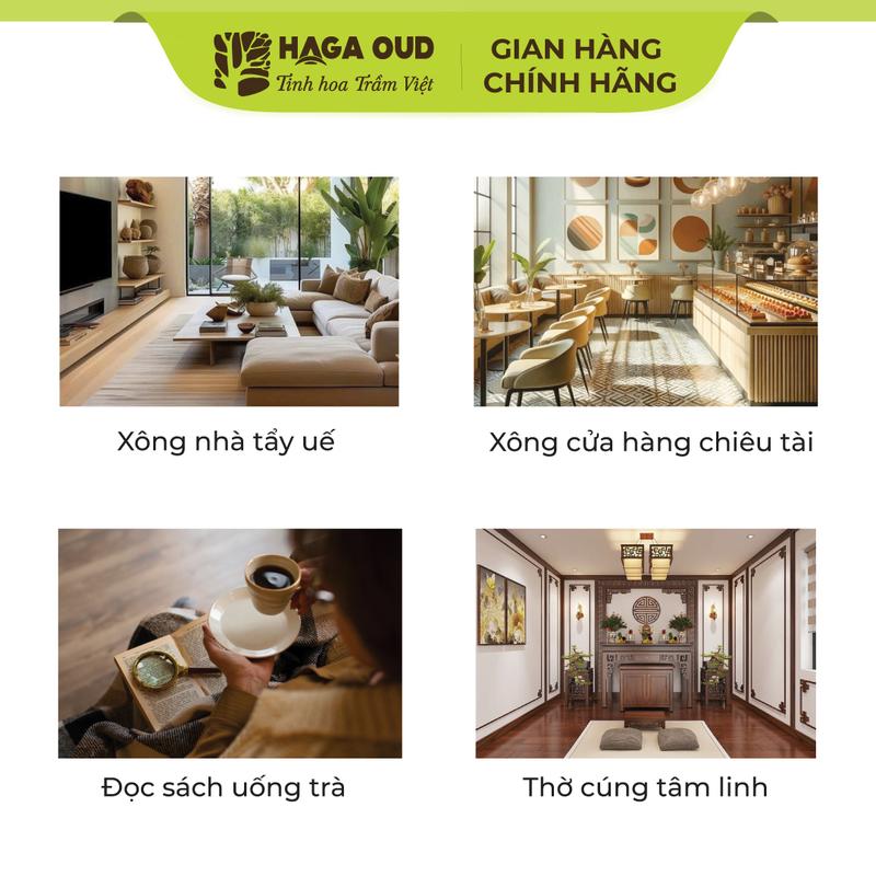 [GIFT - 1 NỤ] Trầm nụ Haga cao cấp, Đậm ngọt hương trầm, Mùi hương cao quý, Thu hút năng lượng dương - 1 nụ (Dầu Thơm Phòng Dầu Thơm) 3