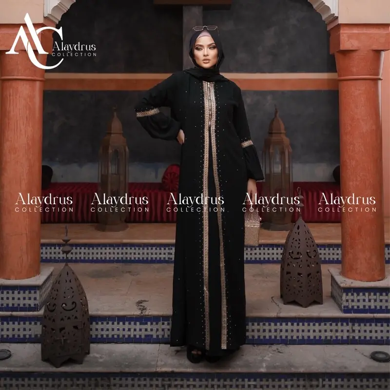 New Abaya Dress Maxi Arab Saudi Bordir Zephy Turki Umroh Dubai Turkey By AlaydrusCollection 824 Alaydrus Collection 6