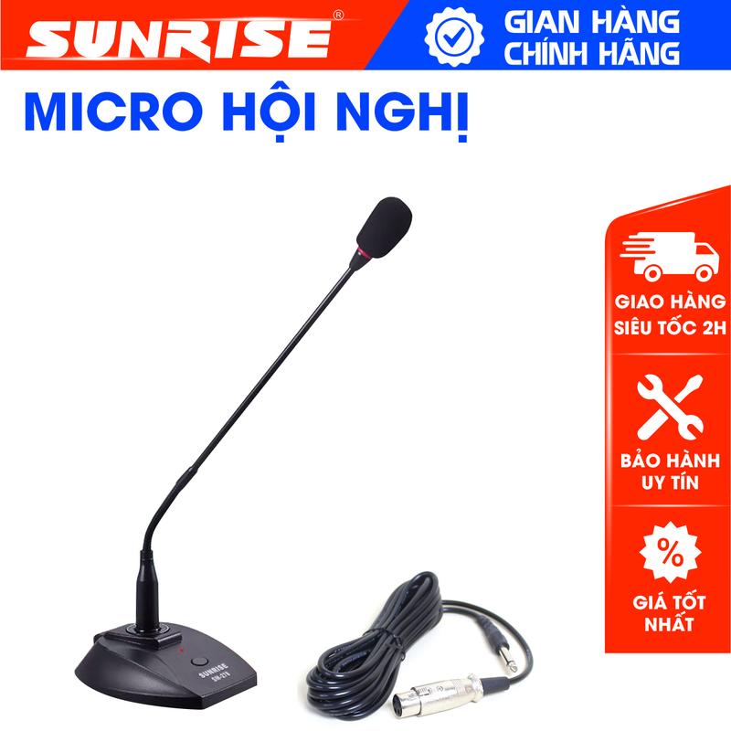Micro có dây cổ ngỗng Sunrise SM-278, Mic hội nghị chính hãng dùng tọa đàm họp trực tuyến internet  microphone 0