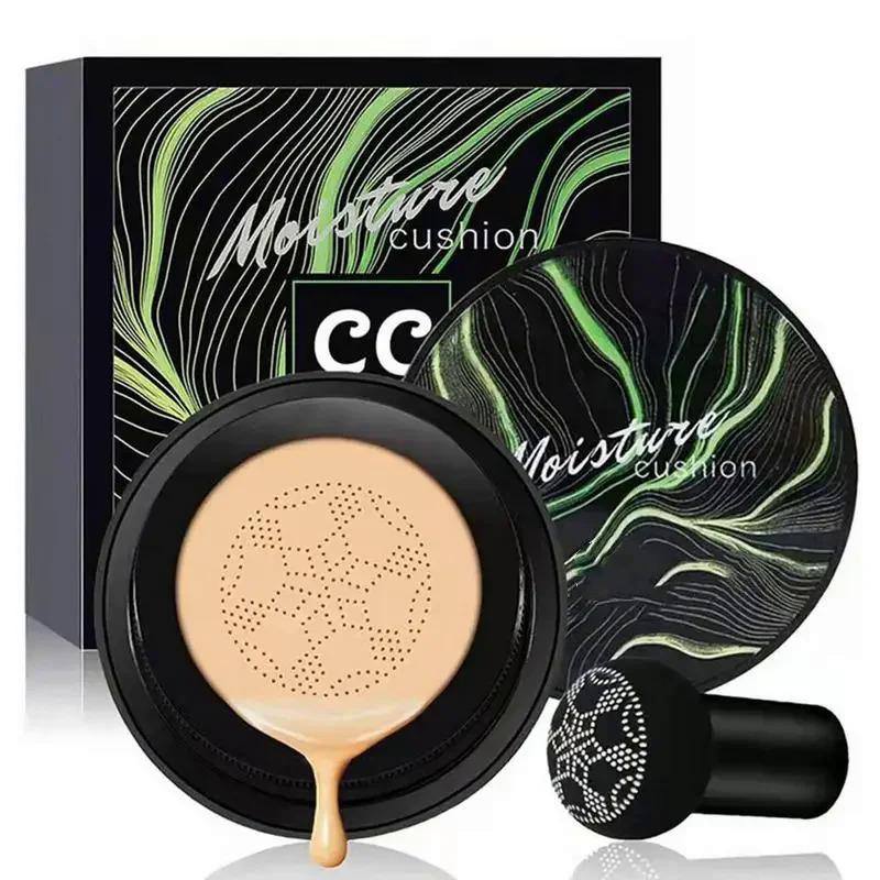 Beauty Cream Pilzkopf CC Creme – Volle Deckkraft, Luftkissenförmiger Applikator, Für Makellosen Teint (#Natürlich)
