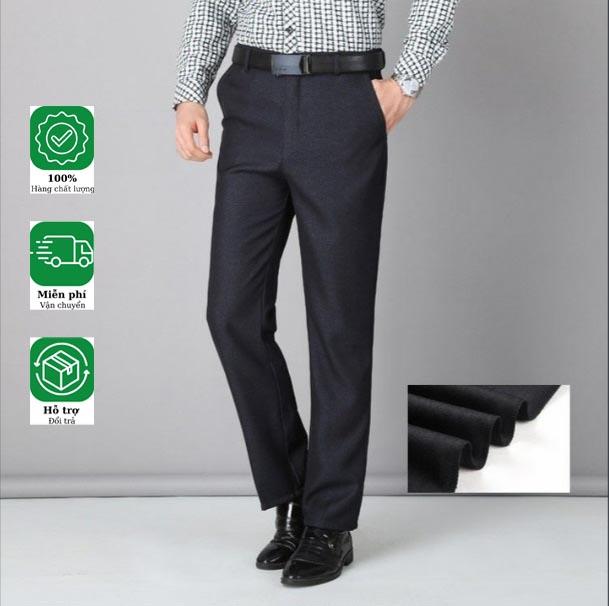 Quần Âu Nam Ống Xuông 2 Ly Cao Cấp Vải Chéo Mềm Mịn Không Nhăn Không Xù - Menswear Pants