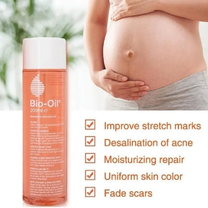 Bio Oil 200ML SkinCare Stretch Marks / Bio Oil Penghilang Bekas Luka / Penghilang Strech MarkPenghilang / Penghilang Bekas Luka Original 100% Hot