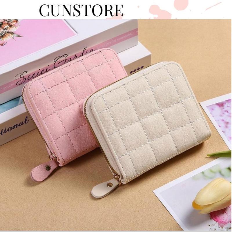 Ví Nữ Mini Cầm Tay Nhiều Ngăn Da PU Cao Cấp Đựng Thẻ Đựng Tiền Tiện Lợi Ví Leather Wallet CUN397