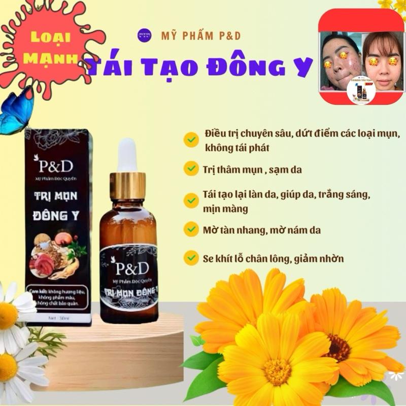 [Freeship] Tái Tạo Trị Mụn P&D (Loại Mạnh)-Dành cho da Mụn, nám, tàn nhang, da ngâm đen, chai lỳ - Tất cả các loại da kem mụ kemtai tao thuôc bắc thuốc Skincare thuoc tri chấm serum