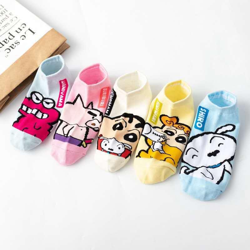 Product Introduction of South Korea Flat Sock Children's Xiaoxin Cartoon Women's All Cotton Socks Japanese Cute Cartoon Socks New Trendy Socks Lady Comfort Lingerie 6